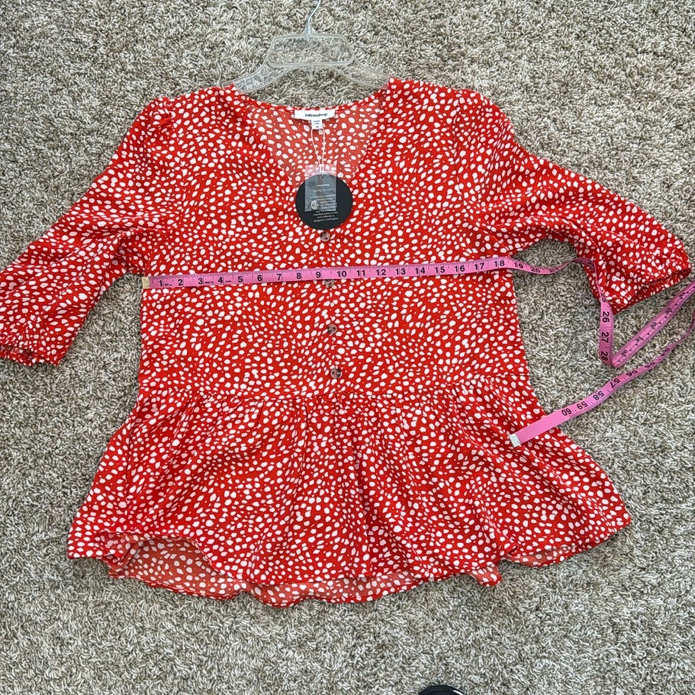 Mittoshop short sleeve top with peplum